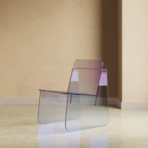 European Leisure Transparent Living Room Chairs for Home Furniture Stained Glass Single Sofa Chair Modern Balcony Single Sofa F