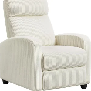Corduroy Recliner Chair Single Sofa Home Theater Seating Adjustable Modern Reclining Chair for Living Room Bedroom Home Theater